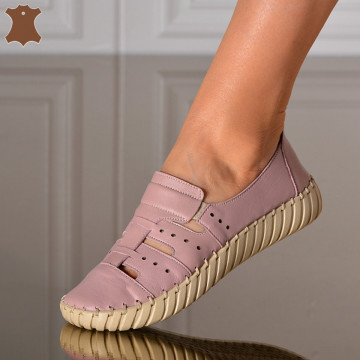 Pantofi Dama Piele Naturala Flavia Lila- Need 4 Shoes