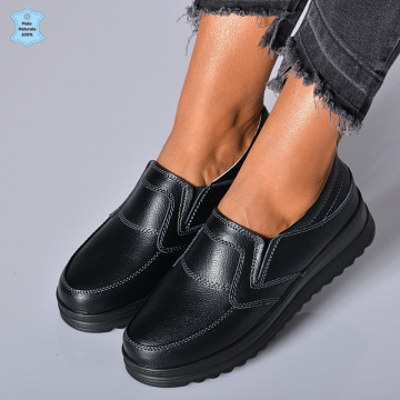 Pantofi Dama Piele Naturala Florena Negri- Need 4 Shoes