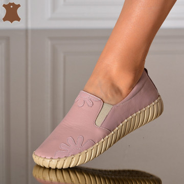 Pantofi Dama Piele Naturala Malina Lila- Need 4 Shoes