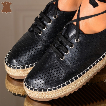 Pantofi Dama Piele Naturala Mera Negri - Need 4 Shoes
