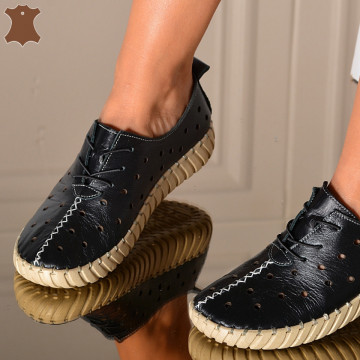 Pantofi Dama Piele Naturala Noemy Negri- Need 4 Shoes
