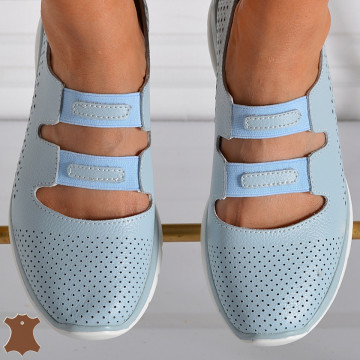 Pantofi Dama Piele Naturala Rimini Albastri- Need 4 Shoes
