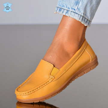 Pantofi Dama Piele Naturala Rolina Camel- Need 4 Shoes