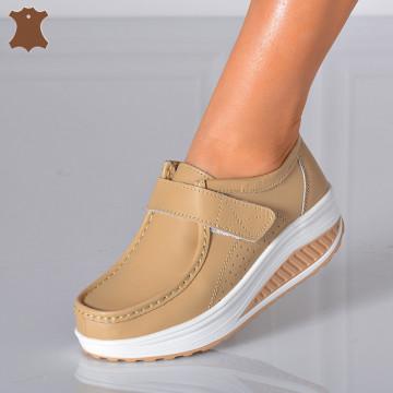 Pantofi Dama Piele Naturala Zena 6 Bej- Need 4 Shoes