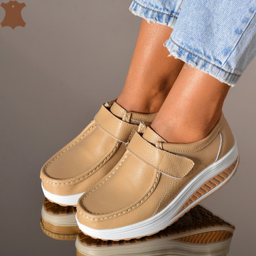 Pantofi Dama Piele Naturala Zena 6 Camel- Need 4 Shoes