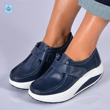 Pantofi Dama Piele Naturala Zena 8 Navy- Need 4 Shoes