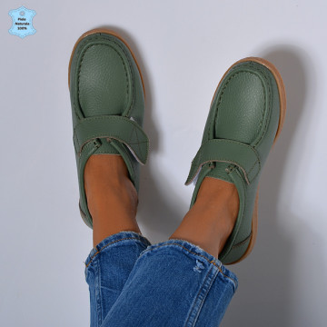 Pantofi Dama Piele Naturala Zora 4 Verzi- Need 4 Shoes