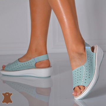 Sandale Dama Piele Naturala Lidy Albastre- Need 4 Shoes
