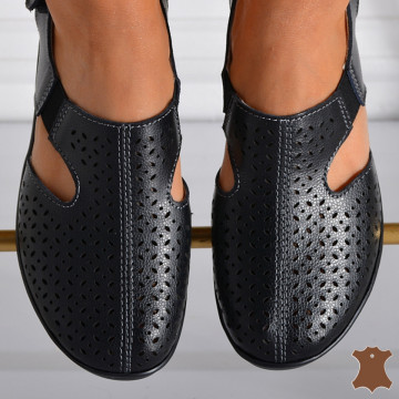 Sandale Dama Piele Naturala Mabel Negre- Need 4 Shoes