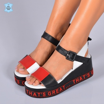 Sandale Dama Piele Naturala Mirabell Negre- Need 4 Shoes