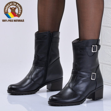 Cizme Dama Piele Naturala Naty 2 Negre