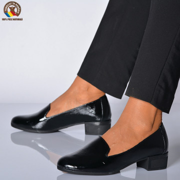 Pantofi Cu Toc Piele Naturala Marinette Negri-Need 4 Shoes