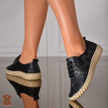 Pantofi Dama Piele Naturala Asteria Negri- Need 4 Shoes