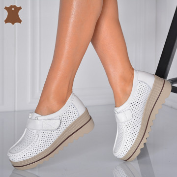 Pantofi Dama Piele Naturala Corso 6 Albi- Need 4 Shoes