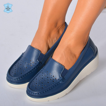 Pantofi Dama Piele Naturala Iuliana Navy- Need 4 Shoes
