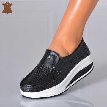 Pantofi Dama Piele Naturala Negri- Need 4 Shoes