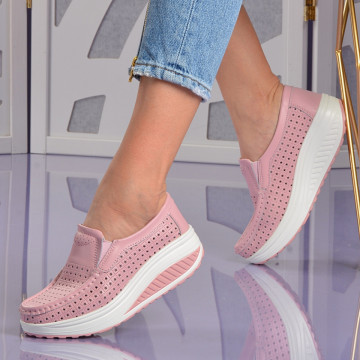 Pantofi Dama Piele Naturala Jet Roz - Need 4 Shoes