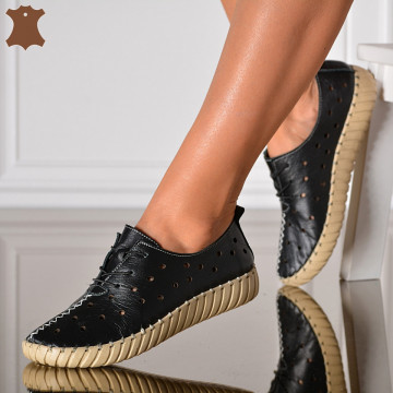 Pantofi Dama Piele Naturala Noemy Negri- Need 4 Shoes
