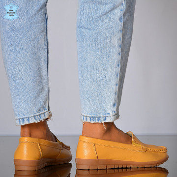 Pantofi Dama Piele Naturala Rolina Camel- Need 4 Shoes