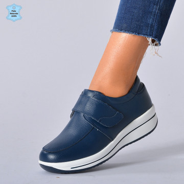 Pantofi Dama Piele Naturala Sarah Navy