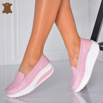 Pantofi Dama Piele Naturala Zena 2 Roz- Need 4 Shoes 