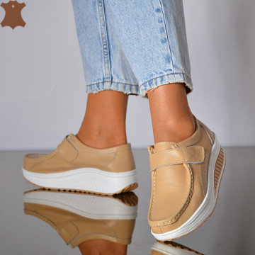 Pantofi Dama Piele Naturala Zena 6 Camel- Need 4 Shoes
