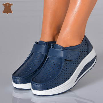 Pantofi Dama Piele Naturala Zena Navy- Need 4 Shoes