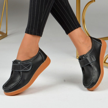 Pantofi Dama Piele Naturala Zora 4 Negri - Need 4 Shoes
