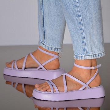 Sandale Cu Platforma Ildiko Mov- Need 4 Shoes