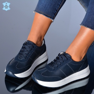 Adidasi Dama Piele Naturala Maurina Navy- Need 4 Shoes