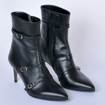 Botine Piele Naturala Marvile Negre- Need 4 Shoes
