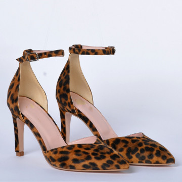 Pantofi Cu Toc Piele Naturala Kayla Animal Print- Need 4 Shoes