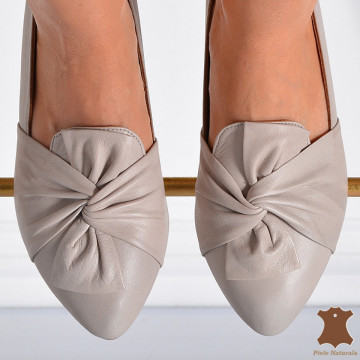 Pantofi Dama Piele Naturala Alma Gri- Need 4 Shoes