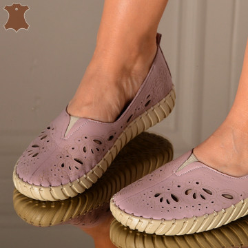 Pantofi Dama Piele Naturala Dalina Lila- Need 4 Shoes