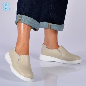 Pantofi Dama Piele Naturala Dana 2 Bej- Need 4 Shoes