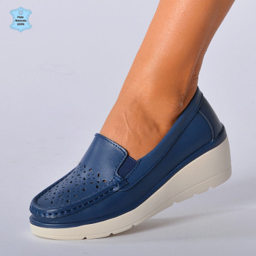 Pantofi Dama Piele Naturala Iuliana Navy- Need 4 Shoes