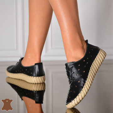 Pantofi Dama Piele Naturala Noemy Negri- Need 4 Shoes