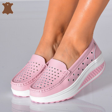 Pantofi Dama Piele Naturala Zena 3 Roz- Need 4 Shoes - Need 4 Shoes