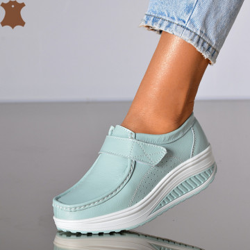 Pantofi Dama Piele Naturala Zena 6 Azur- Need 4 Shoes