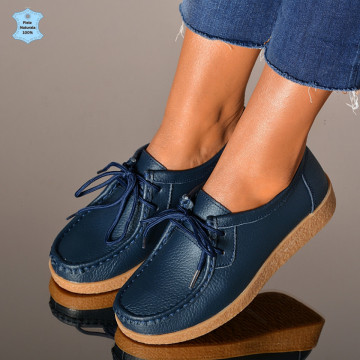 Pantofi Dama Piele Naturala Zora 3 Navy- Need 4 Shoes