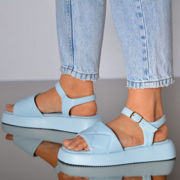 Sandale Cu Platforma Natasha Albastre- Need 4 Shoes