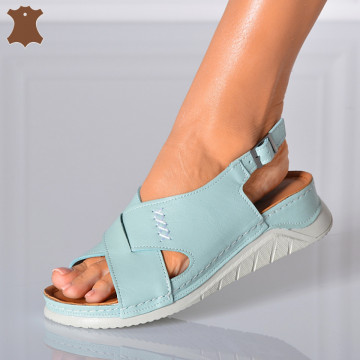 Sandale Dama Piele Naturala Alida Vernil- Need 4 Shoes