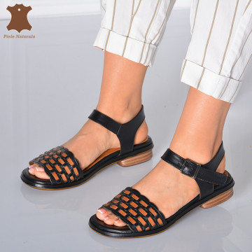 Sandale Dama Piele Naturala Nana Negre- Need 4 Shoes