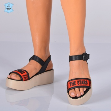 Sandale Dama Piele Naturala Poppy Rosii- Need 4 Shoes