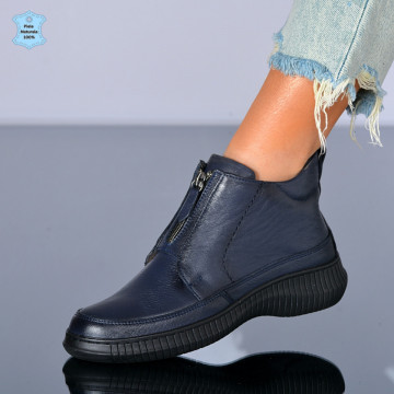 Ghete Dama Piele Naturala Cony Navy