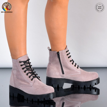Ghete Dama Piele Naturala Maryn Caffe - Need 4 Shoes