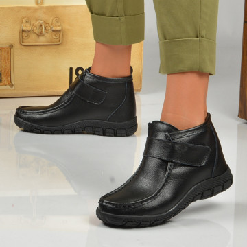 Ghete Dama Piele Naturala Oby 2 Negre - Need 4 Shoes