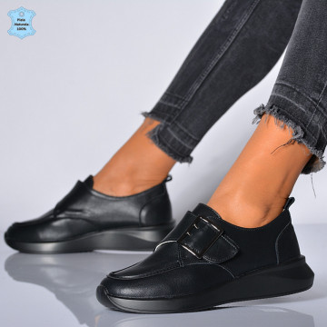 Pantofi Dama Piele Naturala Azdra Negri- Need 4 Shoes