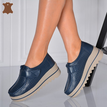 Pantofi Dama Piele Naturala Corso 6 Navy- Need 4 Shoes