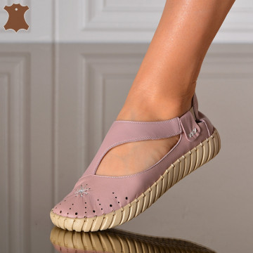 Pantofi Dama Piele Naturala Nicoll Lila- Need 4 Shoes